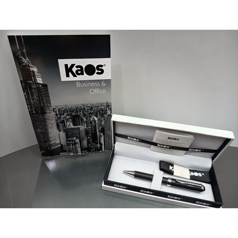 pegasus-penna-sfera-nera-finiture-metallo-kaos-2 KAOS Penna a Sfera Nera con Finiture in Metallo - immagine 1