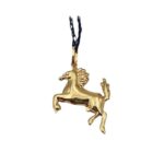 Pendente cavallo rampante oro