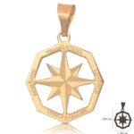 Pendente Rosa dei Venti Satinata