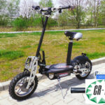 monopattino elettrico Viron 1000W ruota alta da 10" certificato Nero