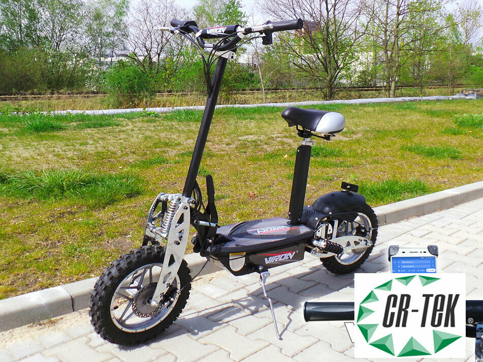 s-l1600-29 monopattino elettrico Viron 1000W ruota alta da 10" certificato Nero - immagine 1