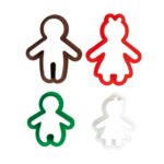 Set 4 tagliapasta Gingerbread Family di Decora - immagine 2