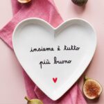 Set 2 piatti a cuore Insieme tutto è più buono di Simple day
