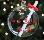 Pallina Caro babbo Natale con lettera di Simple Day