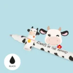 LEGAMI MILANO Penna Gel Cancellabile Farm Sweet Farm Mucca Colore Nera