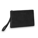 TECHMADE Etres Handbag Black in Similpelle con Zip e Tracolla