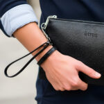 TECHMADE Etres Handbag Black in Similpelle con Zip e Tracolla - immagine 8