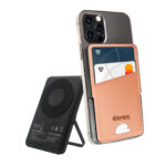 TECHMADE Etres Powerbank Wireless 5000 Max con Portacarte Pink